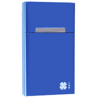 RLANC 瑞蘭克 磁吸不銹鋼金屬煙盒細煙專用 藍色
