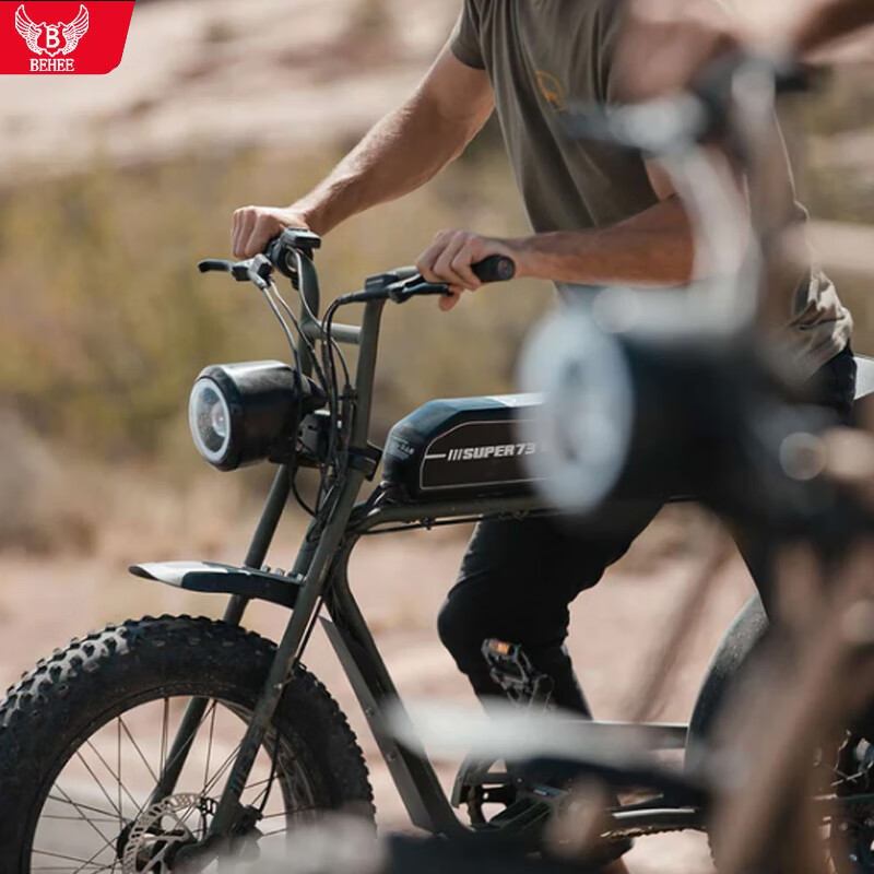 巴赫super73 Y1S1S2新国标电动自行车越野助力电瓶车super73电动车 S1-豪华版-拇指拨片油门 25AH