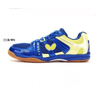 蝴蝶（Butterfly）儿童乒乓球鞋塑胶防滑魔术贴男女运动鞋 2023CHD-6蓝黄色 31