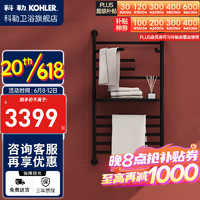 科勒（KOHLER）智能电热毛巾架家用卫生间浴巾架浴室加热发热烘干衣架（预售） 29350T-A-7暗装