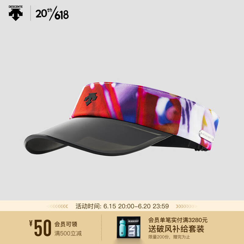 DESCENTE 迪桑特 X MIKA NINA系列女子太阳帽D3232XTP12 PT-印花色 F
