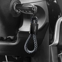 CARFOOK 車大福 心鎖系列-酷黑編織鑰匙扣