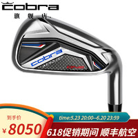 COBRA 高尔夫球杆 2023新款 AEROJET 一致的挥杆表现 男士蛇王等长铁杆 5-P 钢身 R