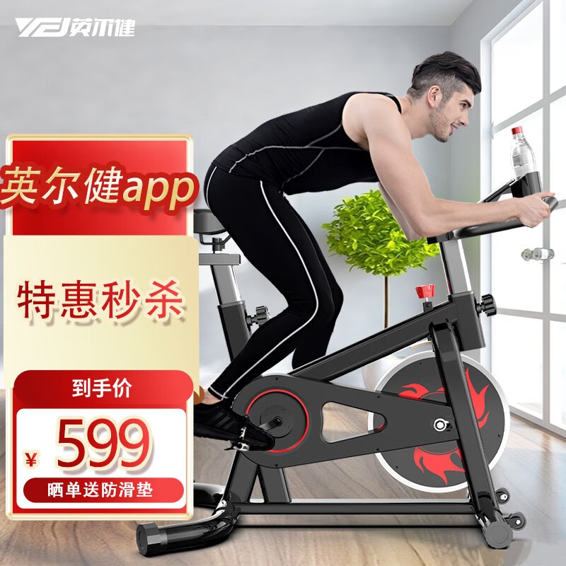 英尔健 动感单车家用室内健身车运动减肥健身器材脚踏车QM-630