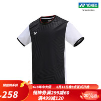 YONEX/尤尼克斯 10514JCR 青少年系列 童装 羽毛球服 运动T恤yy 黑色 J130