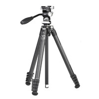 MARSACE 马小路 单反相机专业便携碳纤维摄影摄像扳扣三脚架全景云台套装 PT-15摄像套装