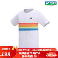 YONEX/尤尼克斯 115063BCR/215063BCR 2023SS训练系列 情侣款运动T恤yy 白色(男款) M