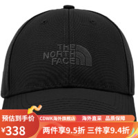 北面（The North Face）鸭舌帽中性款户外舒适遮阳|4VSV JK3/黑色 均码