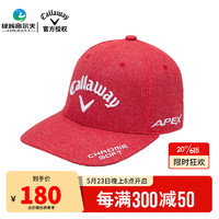 Callaway卡拉威 高尔夫球帽男士23年新款 运动遮阳帽棒球帽PERFORMANCE 5223496 红色/白