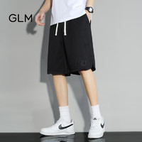 GLM森马集团品牌短裤男夏季大码青年百搭宽松休闲五分裤 黑色 4XL