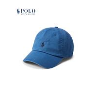 Polo Ralph Lauren 拉夫劳伦男女同款 23年早秋棉质卡其棒球帽RL52571 400-蓝色 ONE