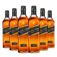 HILLY ers调配型苏格兰威士忌原装进口洋酒（无盒）六瓶装 尊尼获加黑牌700ml