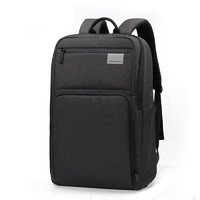 艾奔（ASPENSPORT）商务双肩包电脑包纯色简约休闲通勤大容量时尚潮流旅行背包 碳灰