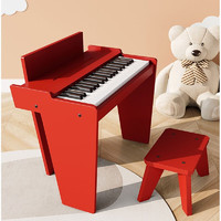 STYLEPIE六一儿童节礼物儿童钢琴电子琴玩具送3-14岁男女孩初学者木质 红