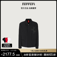 Ferrari 法拉利 男士跃马图案棉卡班衬衫宽松衬衣
