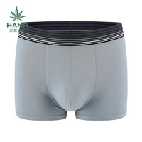 汉麻世家（HANP）新款男士内裤舒适内裤平角青年时尚亲肤透气 灰色/中灰 M