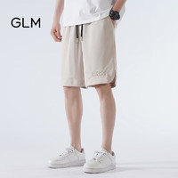 GLM森马集团品牌短裤男夏季薄款运动速干百搭跑步五分裤  杏色 M