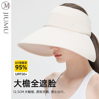 玖慕（JIUMU）遮阳帽空顶帽女士夏季户外防紫外线太阳帽凉帽防晒帽子女CW101 浅粉色