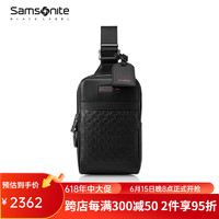 新秀丽（Samsonite）手机包2023新款男士斜挎包 商务牛皮革单肩包胸包男包包NQ8 NQ8*09007