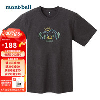 mont·bell montbellT恤男女中性款23春夏新款戶外舒適休閑短袖2104742 DKCH M