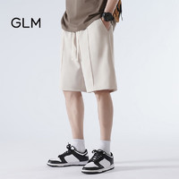GLM森马集团品牌短裤男夏季薄款运动休闲百搭跑步五分裤  杏色 L