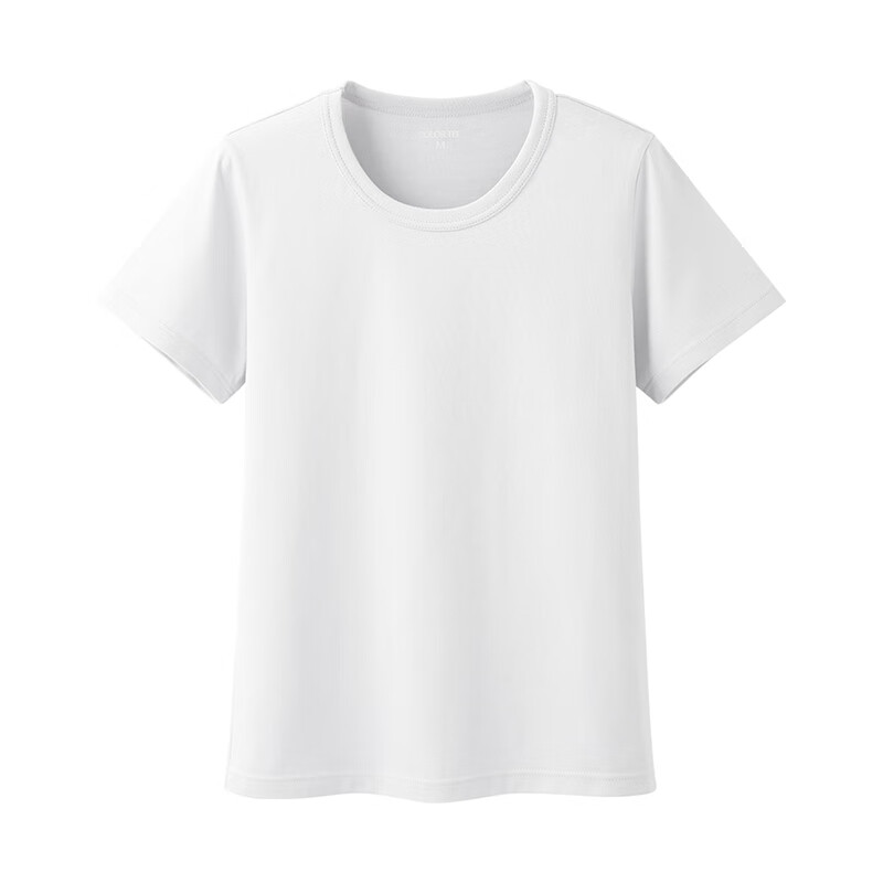 艾米恋白色短袖t恤女2022夏季新款半袖内搭体恤圆领纯色上衣 白色 XL