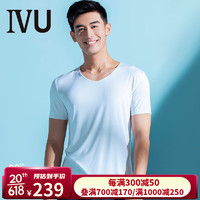 IVU安莉芳旗下莫代尔抗菌短袖T恤情侣男女款可外穿家居服UD00091 白色WHI 3XL