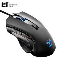 E.T T19 有线游戏鼠标 2400DPI 黑色 有声版