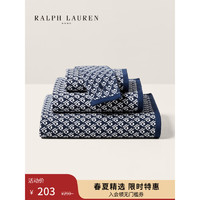 RALPH LAUREN 花灰纱棉质毛巾RL80498 410-海军蓝 410-海军蓝/擦手巾（34×85cm）