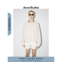 Acne Studios 男女同款徽标纯色圆领套头卫衣CI0127 白色 XXS