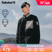 添柏岚（Timberland）官方外套男装摇粒绒抓绒衫春户外宽松A2AXT A2AXTCU1/黑色 M