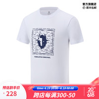 BLACKYAK布来亚克23夏季男士透气LOGO圆领短袖T恤MNM119 白色 XL180