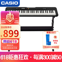 CASIO 卡西歐 電子琴CT-S200BK黑色時尚便攜潮玩兒童成人娛樂學習61鍵電子琴