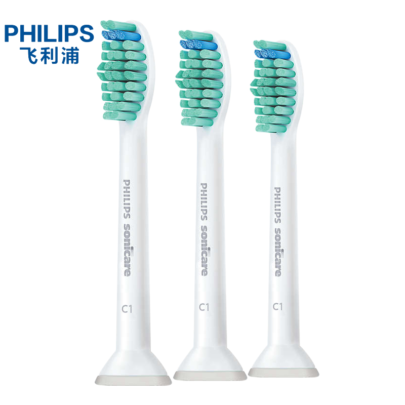 PHILIPS原装正品飞利浦C1牙菌斑牙刷头HX3689系成人亮白电动牙刷替换头