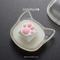 ZOMO官方正版 原创设计 粉色可爱 zomo猫爪 机械键盘创意金属键帽