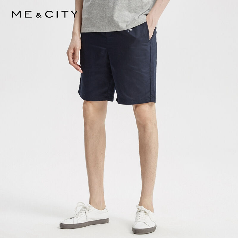 MECITY 男士麻质短裤 552264