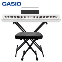 CASIO 卡西欧 电钢琴CDP-S110WE88键重锤数码电子钢琴时尚轻薄便携款+X架