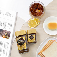 Nestlé 雀巢 日本进口雀巢咖啡金牌速溶咖啡提神纯黑咖啡粉无糖80g罐