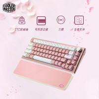 酷冷至尊（CoolerMaster） CK721袖刃三模无线机械键盘 音量旋钮 RGB背光 樱花版CK721