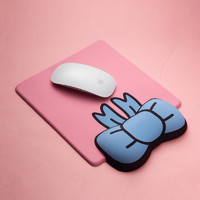YUNLIYOU 小熊堂 护腕鼠标垫键盘手托可爱卡通创意女生ins风办公小号手腕垫 鼠标垫粉色