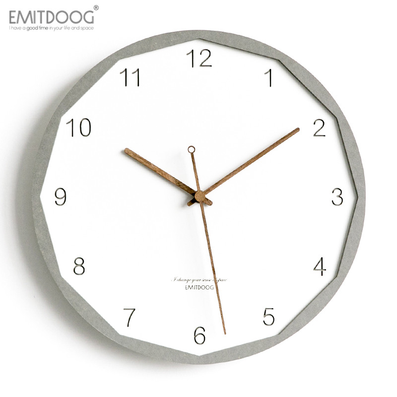 EMITDOOG北欧创意简约时尚挂钟欧式家用钟表现代客厅时钟墙面装饰