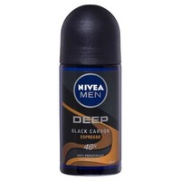 NIVEA 妮维雅 男士黑碳止汗香体滚珠 50ml