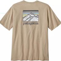 Patagonia 巴塔哥尼亚 Line Logo Ridge Pocket Responsibili 男子短袖T恤