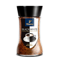 Tchibo 奇堡 德国进口黑白速溶咖啡美式冻干纯黑咖啡粉无蔗糖100g/罐