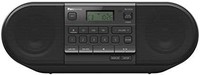 Panasonic 松下 電器 RX-D550 功能強大、便攜且兼容多源的 FM 收音機，帶藍牙、USB、CD，20W - 黑色