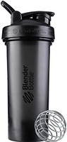 BlenderBottle 经典 V2 摇摇瓶，非常适合蛋白质奶昔，锻炼前饮用，28 盎司(约 827.96 毫升)，黑色