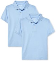 THE CHILDREN'S PLACE 男童制服 Polo 衫，2 件装