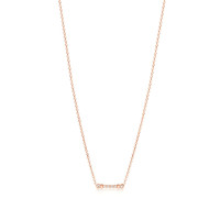 黑卡会员：Tiffany&Co. Tiffany & Co./蒂芙尼女士项链18K玫瑰金镶圆形明亮钻石吊坠