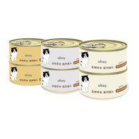 uBay 多味宠物食品猫罐头 85g/罐共12罐 送猫砂