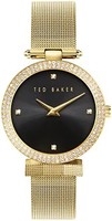 TED BAKER 女士石英不锈钢表带,金色,16 款休闲手表(型号:BKPBWS2109I)